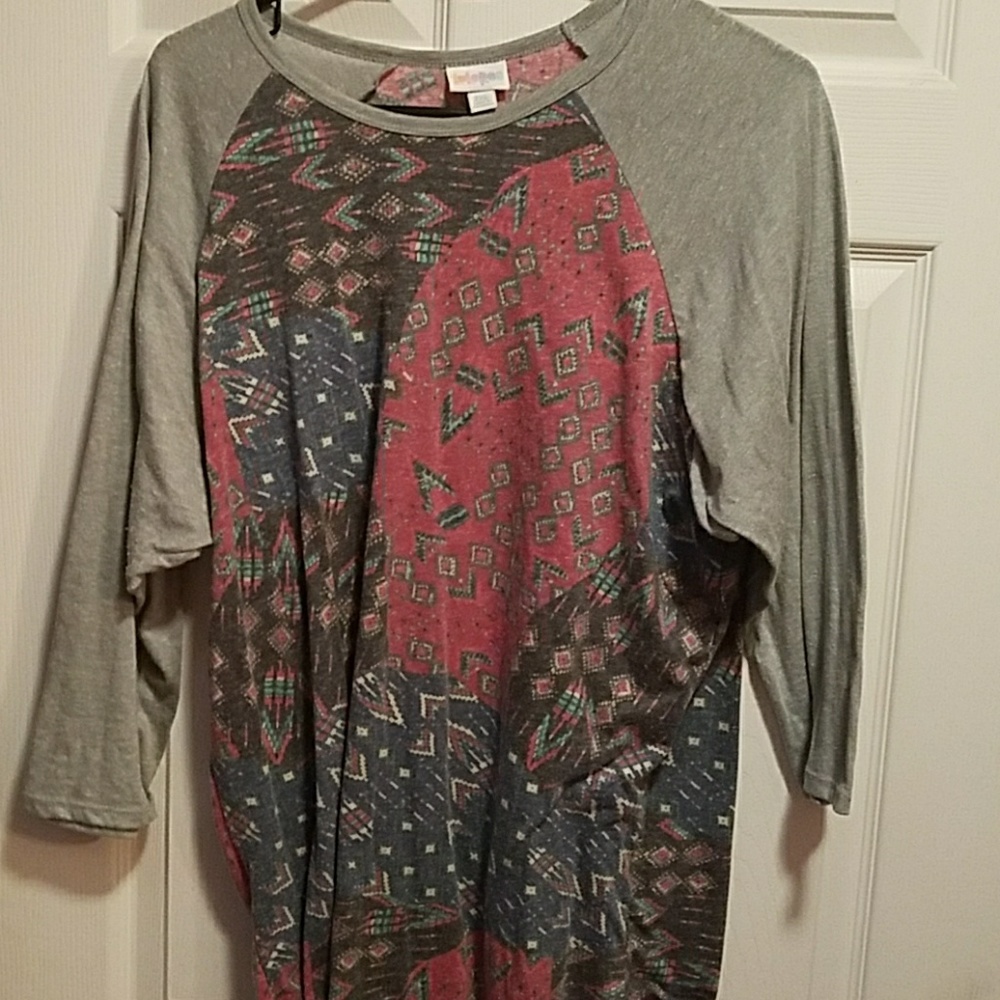 Patchwork Lularoe Randy Shirt